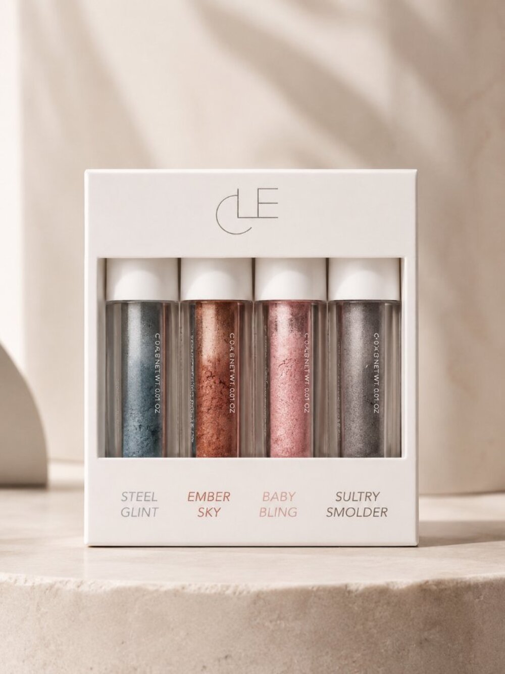 CLE Cosmetics Melting Lip Powder Mini Set of 4 NEW NIB